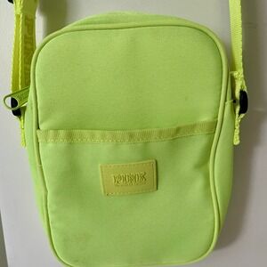 Victoria's Secret PINK Neon Green Crossbody Bag Travel Purse‎ HTF